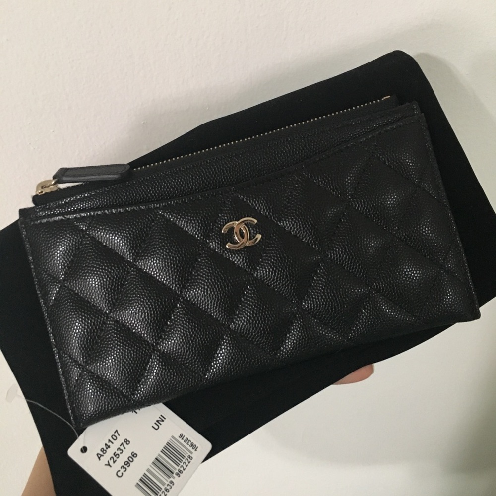 Authentic Chanel Zip Pouch Wallet - Picture 2 of 9